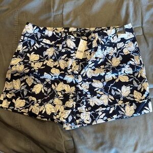 New York & Company Black and White Bermudas with Classic Style
